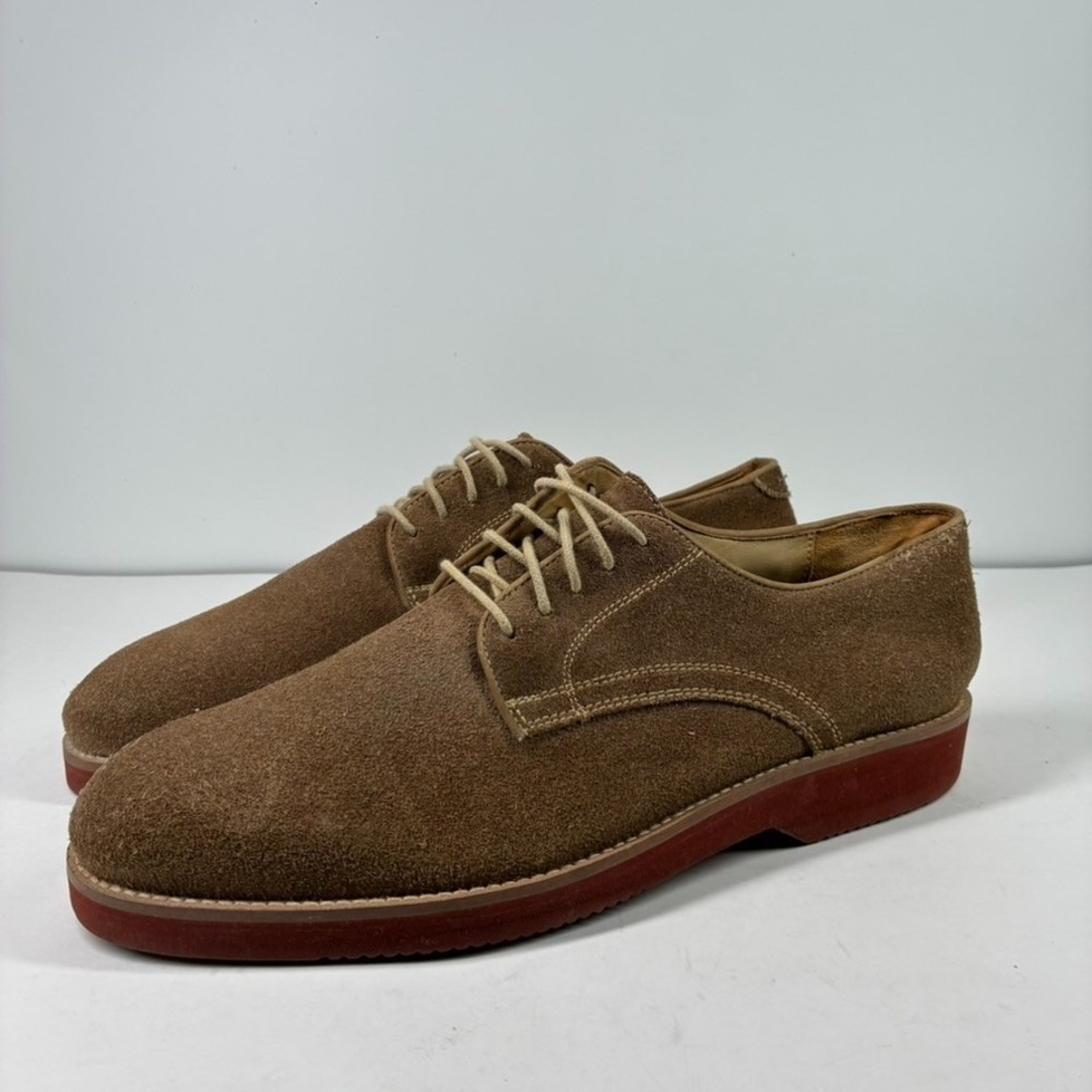 Orvis 06L0 Men's US 11.5 Dirty Buck Tan Brown Suede Derby Oxfords Shoes Brazil